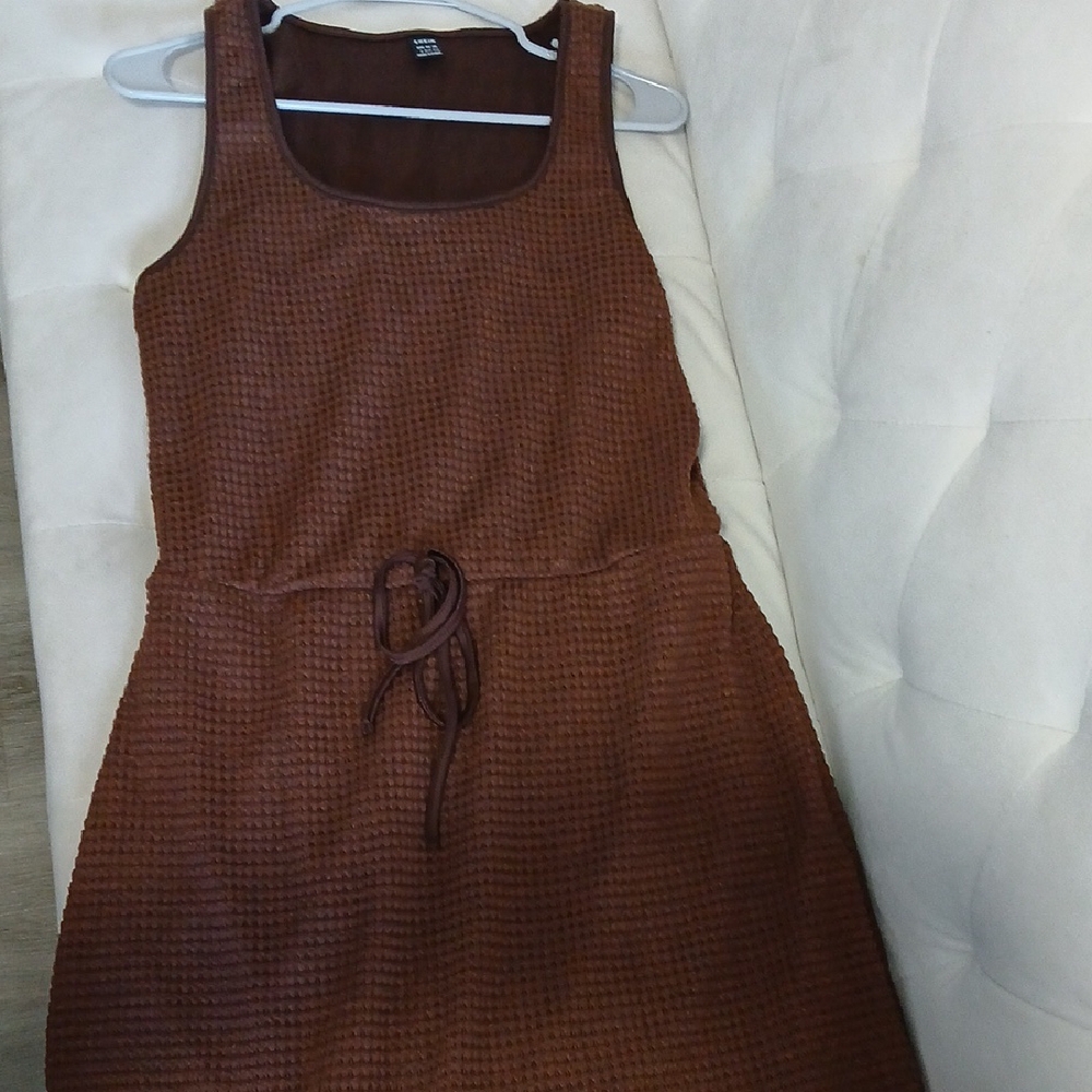 Brown Sleeveless Dress